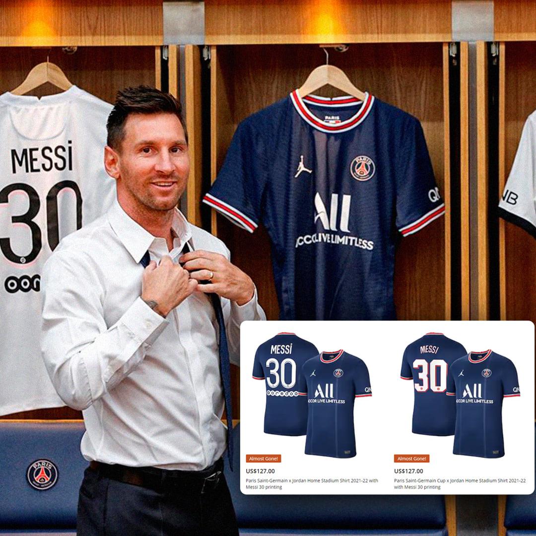 PSG đã tung ra thị trường 150.000 chiếc áo đấu của Messi và "cháy hàng" trong vỏn vẹn 7 phút