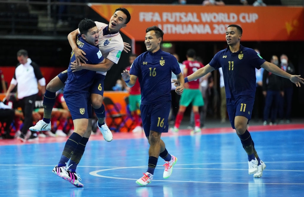 Đội tuyển futsal Thái Lan đã dừng bước ba lần tại vòng đấu loại trực tiếp Futsal World Cup