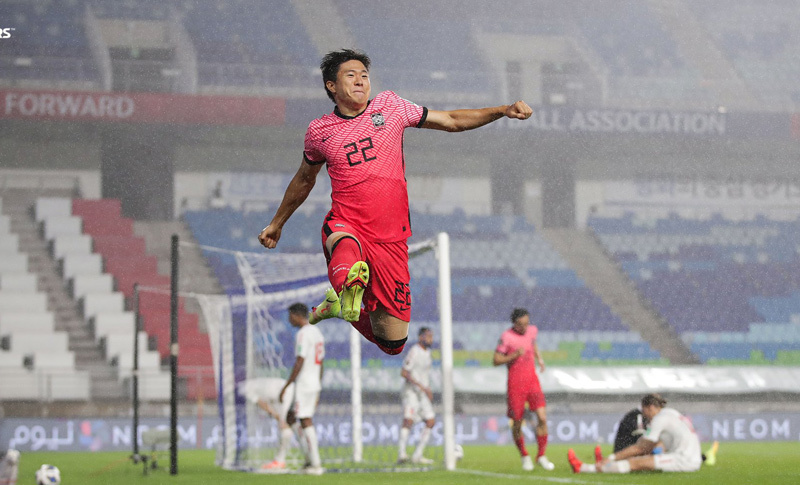 Hwang Hee-Chan ghi được bàn thắng duy nhất ở phút 90 cho đội nhà